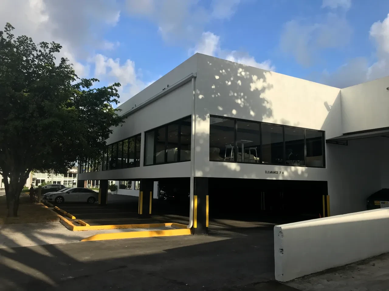 Artefacto Doral Structure — modern commercial building exterior with Artefacto signage
